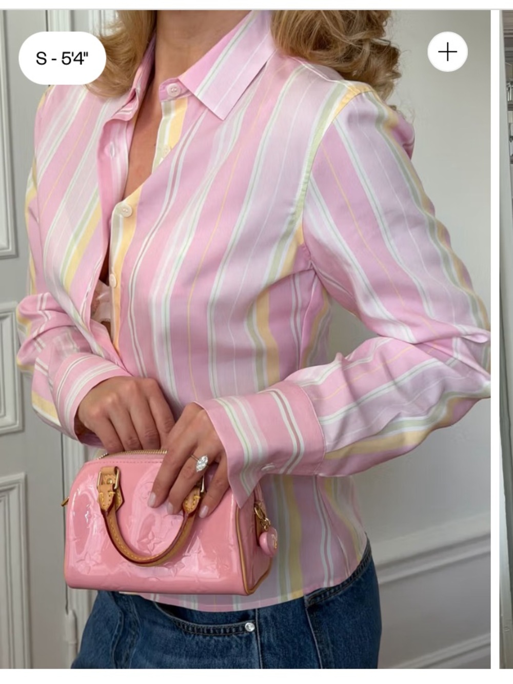 Djerf Avenue Spring Shirt Gelato Stripe
